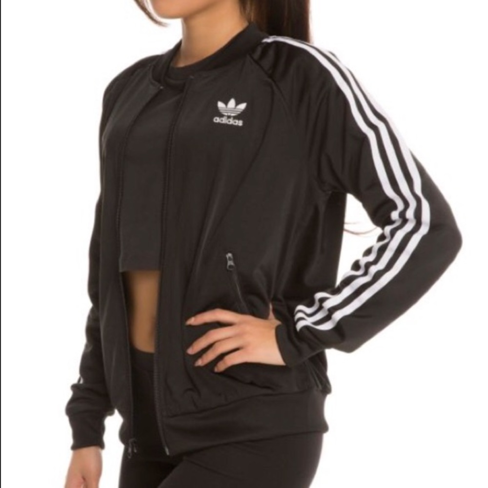 adidas Women’s SST Track jacket, black, small
